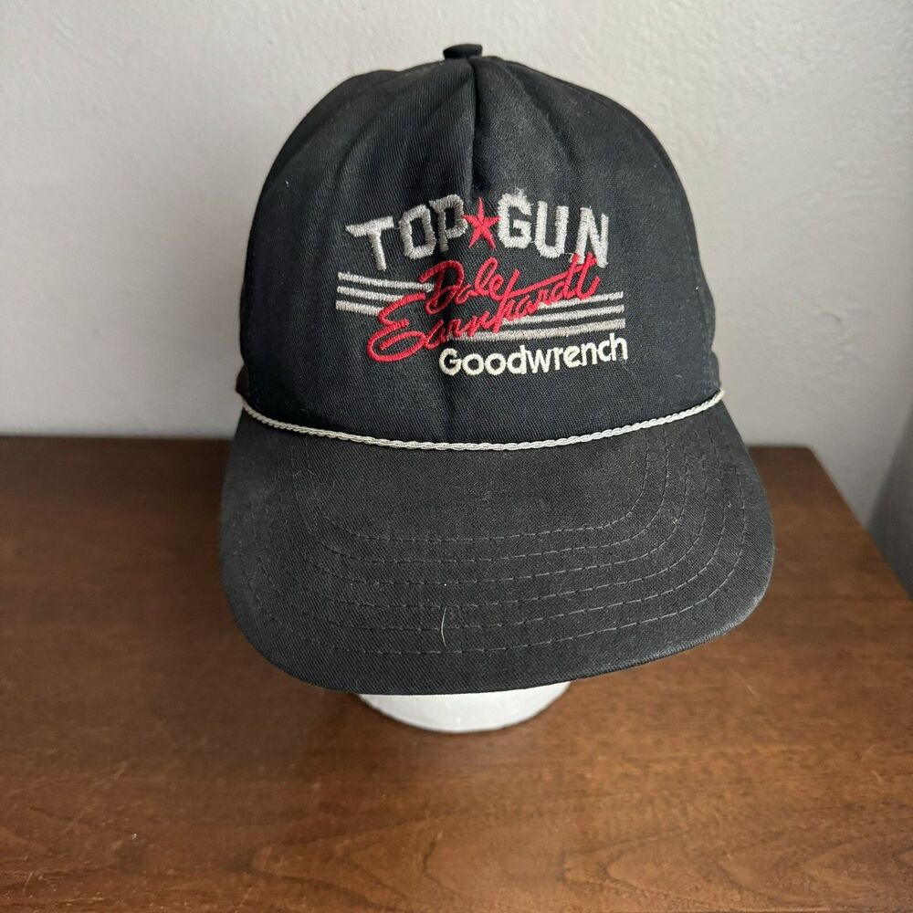 Vintage Dale Earnhardt Top Gun NASCAR Racing GM SnapBack Hat 80s USA Sport